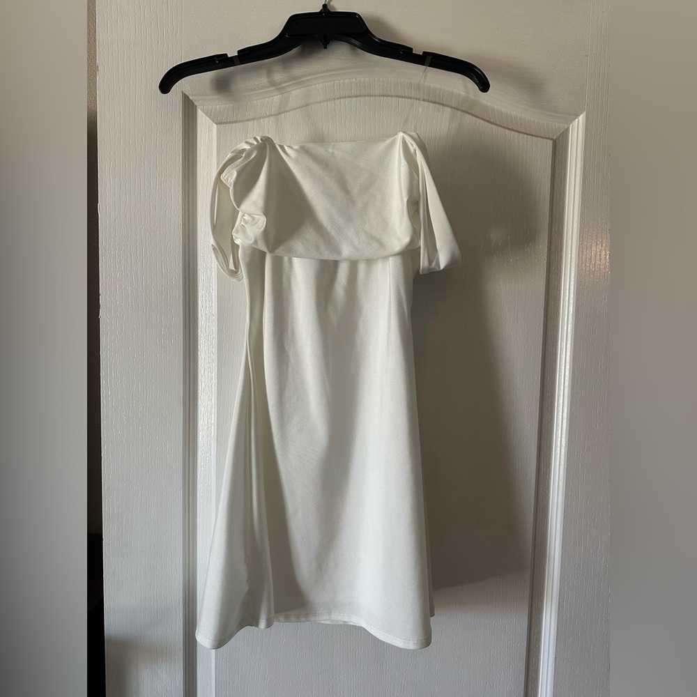 Windsor White One-Shoulder Dress